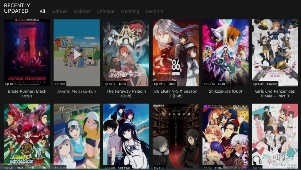 Anime Streaming on IPTV