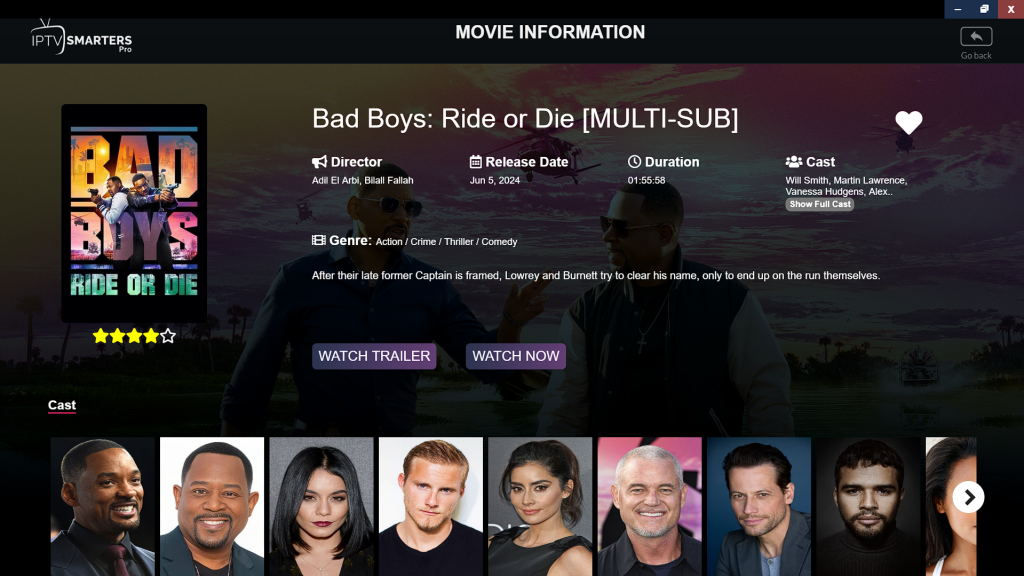 Bad Boys Ride or Die IPTV Trends