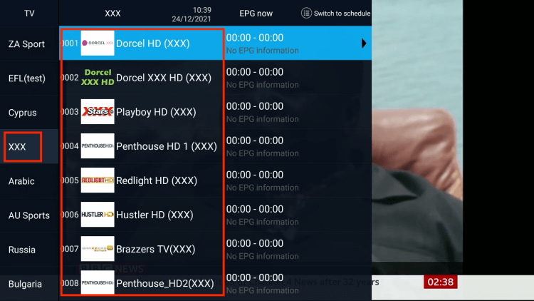 iptv porn