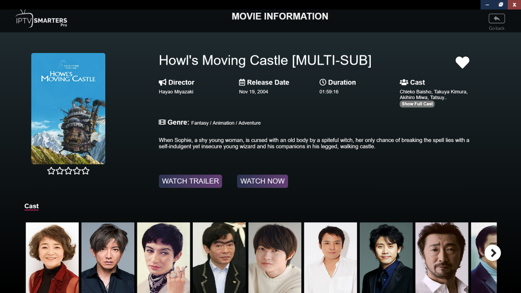 watch howl's moving castle IPTV Trends