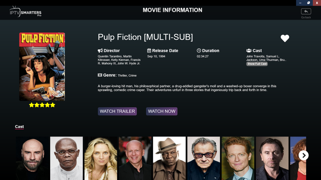 Pulp Fiction Movie Review IPTV Trends