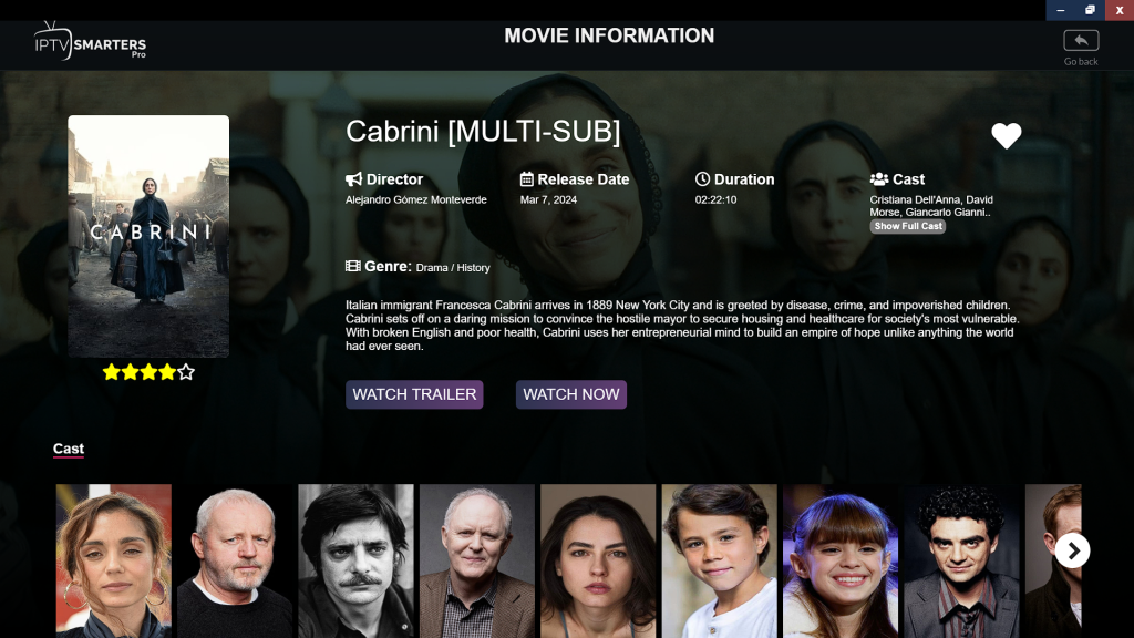 cabrini movie review iptv trends