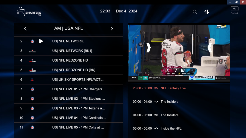 Detroit Lions IPTV