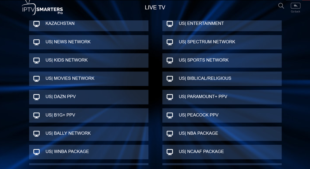 what channels does hd iptv include