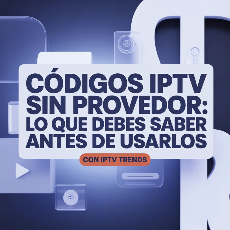 IPTV Trends - Official Códigos IPTV sin provedor