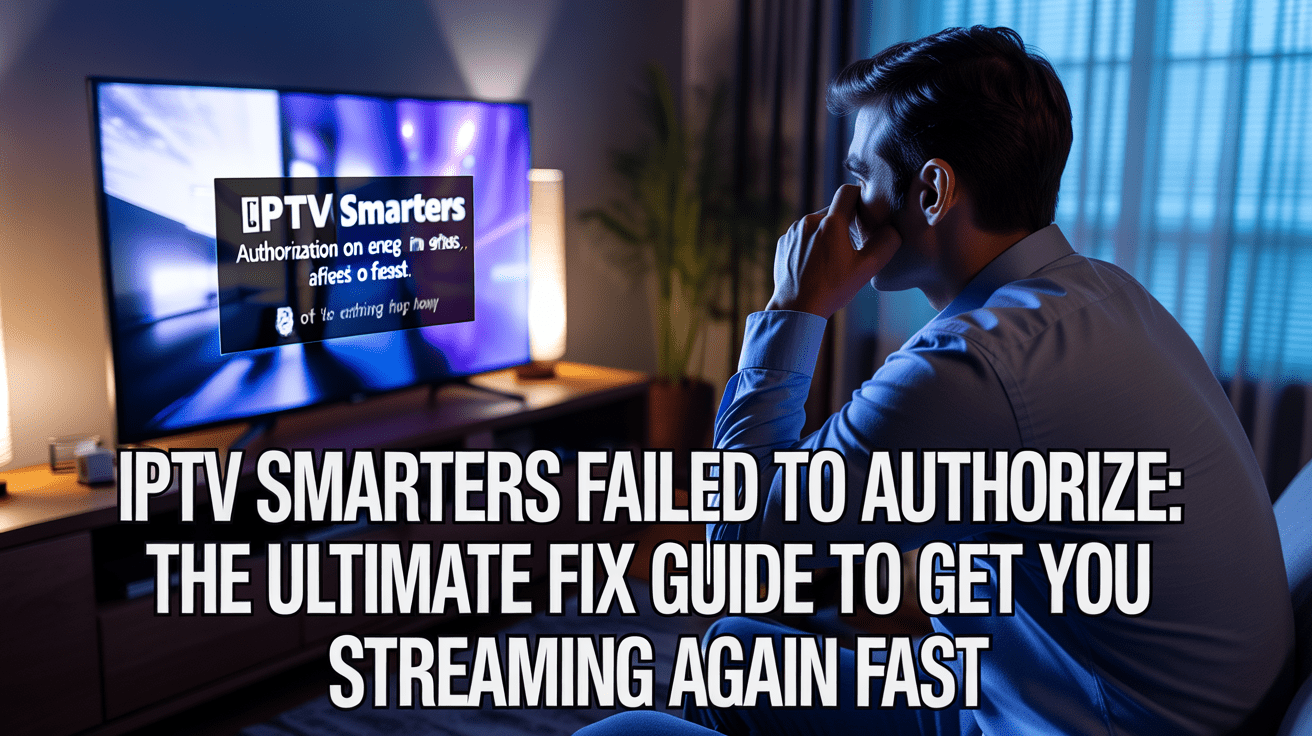 IPTV Smarters failed to authorize IPTV Smarters failed to authorize